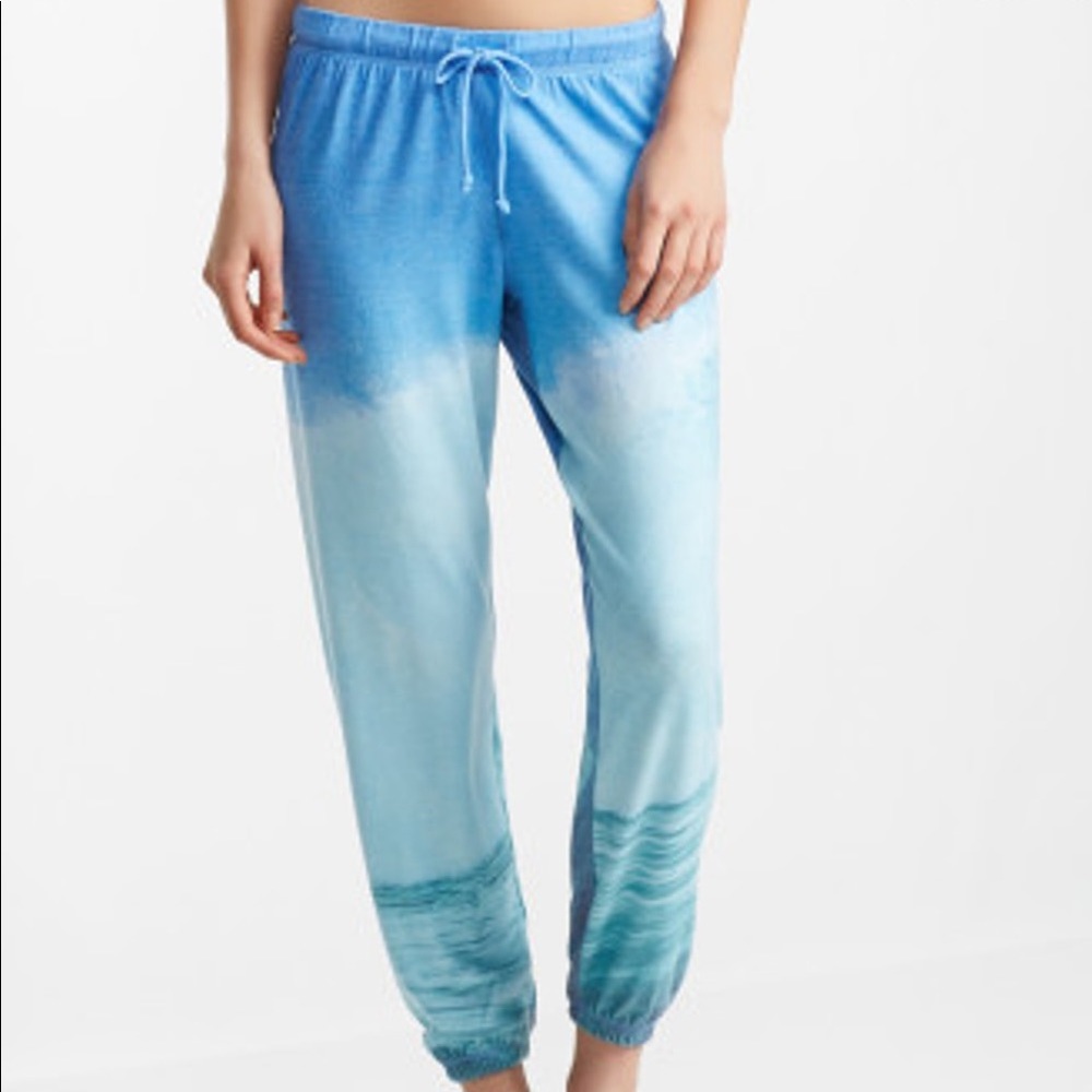 Wave Printed Beachy Sweatpants Size XS
